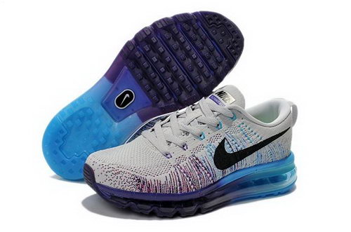 Nike Flyknit Air Max Mens Shoes White Purple Blue Black For Sale
